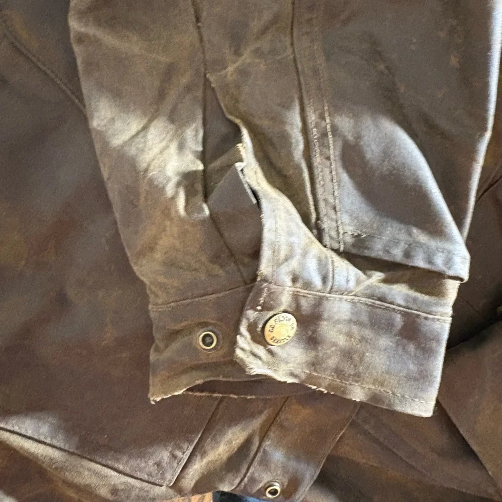 Filson Tan lined Cruiser waxed jacket size XL - Picture 6 of 7